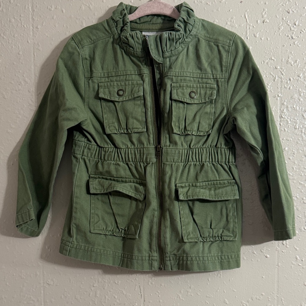 Kids Olive Green Raincoat
